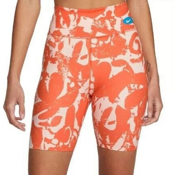 Nike Women's One Luxe Icon Clash Mid-Rise Training 7" Bike Shorts medium - Picture 1 of 4